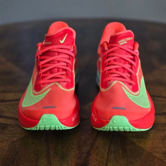 Nike Zoom Fly 6 Bright Crimson Lime Blast Running Shoes LE FN8455-601 Women’s 7 - Picture 4 of 16